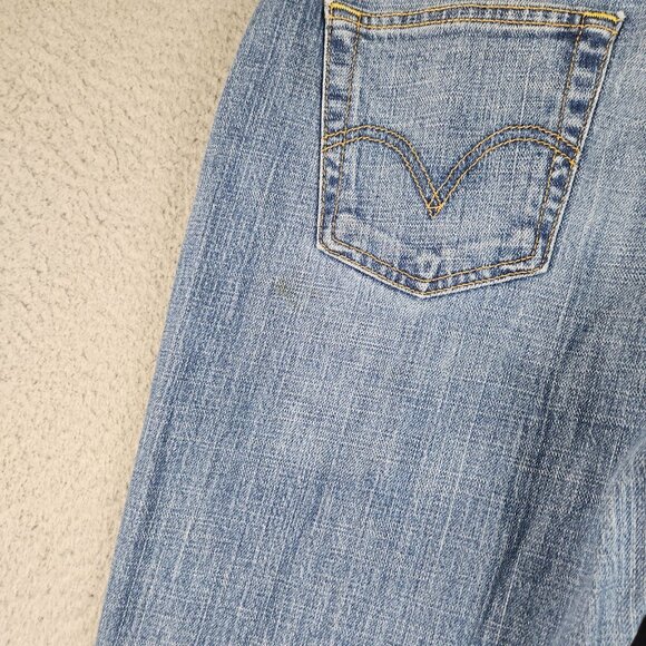 Levi's Jeans Womens Size 8 Curvy Bootcut Mid Rise 515 Stretch Blue Denim Ladies - Picture 9 of 12